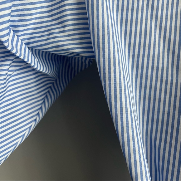 Stunning blue and white striped high low summer dress beach dress yacht dress - Picture 6 of 11